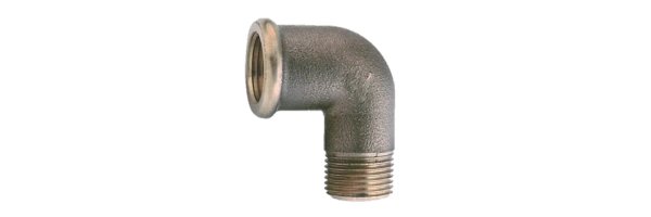 Art.R092 Winkel 90° (Knie) AG x IG - Rotguss