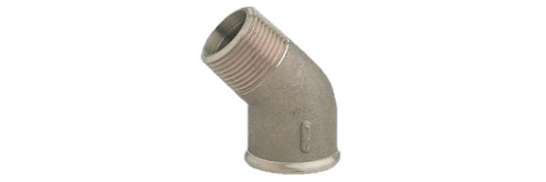 Art.R121 Winkel 45° (Knie) AG x IG - Rotguss