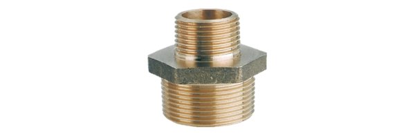 Art.R245 Reduziernippel - Rotguss