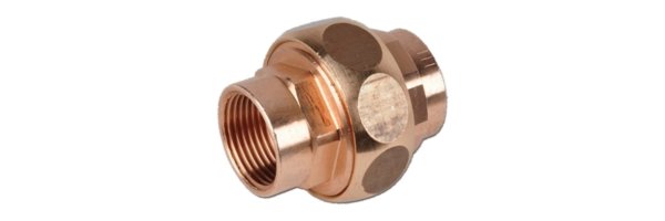 Art.R330 Holländerverschraubung flach - Rotguss
