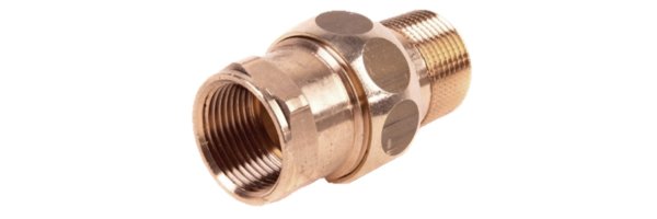 Art.R331 Holländerverschraubung flach - Rotguss