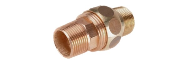 Art.R334 Holländerverschraubung flach - Rotguss