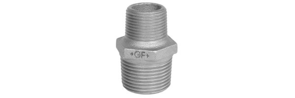 Art.T245V-GF- Reduziernippel - Temperguss verz. +GF+