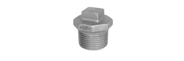 Art.T290V-GF- Stopfen mit Rand (Pfropfen) - Temperguss verz. +GF+