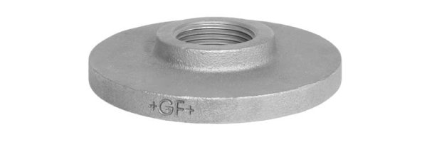 Art.T311V-GF- Gegenmutter mit Flanscheibe - Temperguss verz. +GF+