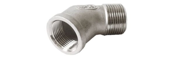 Art.E121 (303IA) Winkel 45° AG x IG - Edelstahl