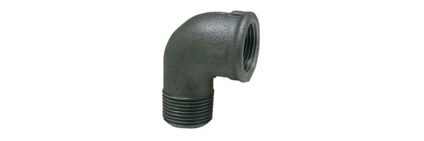 Art.T092S Winkel 90° (Knie) AG x IG - Temperguss schw.