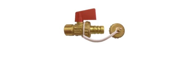 Art.H215 KFE Hahn mit Schlauchanschluss und Knebelgriff