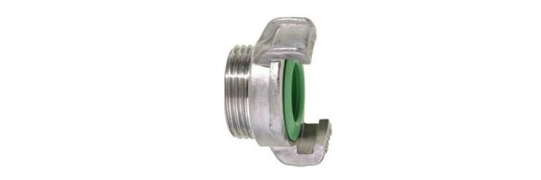 Art.1705PEV Gewindestück AG, GEKA Plus VITON Edelstahl