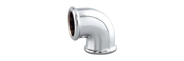 Art.3090C Winkel 90° (Knie) IG x IG - verchromt