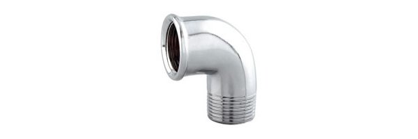 Art.3092C Winkel 90° (Knie) AG x IG - verchromt