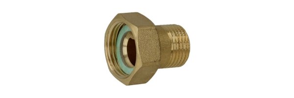 Art.3371 Holländer Verschraubung 2/3 AG x IG flachd. - Messing