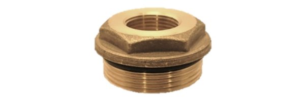 Art.3241A Redkton mit Rand und O-Ring - Messing