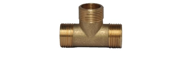 Art.3135 T-Stück AG x AG x AG - Messing