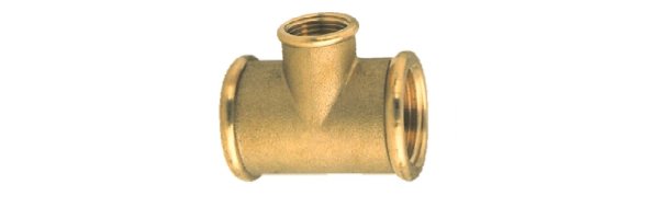 Art.3130R T-Stück Reduziert - Messing