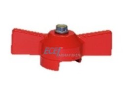 Art.087 Knebelgriff Gr.4 Rot - Aluminium lackiert