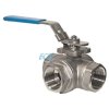 Art.7128L 3-Wege-Kugelhahn L-Bohrung 1/4" - Edelstahl