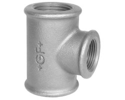 Art.T130RV-GF- T-St&uuml;ck reduziert 6/4" x 2" x 6/4" - Temperguss verz. +GF+