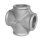 Art.T180V-GF- Kreuzst&uuml;ck 3/4" - Temperguss verz. +GF+