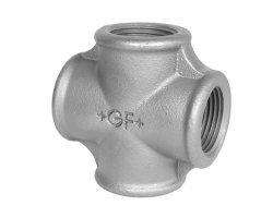 Art.T180V-GF- Kreuzst&uuml;ck 5/4" - Temperguss verz. +GF+