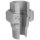 Art.T331V-GF- Holl&auml;nderverschraubung flach 2"1/2 AG x IG - Temperguss verz. +GF+