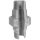 Art.T336V-GF- Holl&auml;nderverschraubung flach 1" AG x AG - Temperguss verz. +GF+