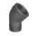 Art.T121S-GF- Winkel 45&deg; 1" AG x IG - Temperguss schw. +GF+