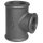 Art.T130RS-GF- T-St&uuml;ck reduziert 1" x 5/4" x 1" - Temperguss schw. +GF+