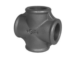 Art.T180S-GF- Kreuzst&uuml;ck 4" - Temperguss schw. +GF+