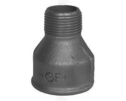 Art.T246S-GF- Reduziermuffe 5/4" IG x 1" AG - Temperguss schw. +GF+