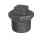 Art.T290S-GF- Stopfen mit Rand 3" - Temperguss schw. +GF+