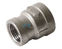 Art.E240 (335) Reduziermuffe 5/4" IG x 1/2" IG - PN10 Edelstahl V4A
