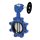 Art. LS910 LUG Absperrklappe DN 350 GJS 400-15 (GGG40) mit Schneckenantrieb