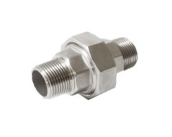 Art.E346 Verschraubung kon. 3/8" AG x AG - PN10 Edelstahl V4A