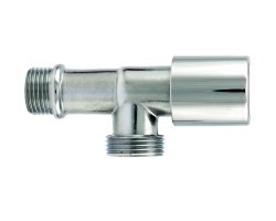 Art.226 Untertischventil 1/2" x 3/4" - verchromt