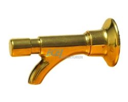 Art.N255 Auslaufhahn mit Druckknopf Poliert 1/2"