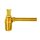 Art.N165 Nostalgie Abfluss 1" - Messing Matt