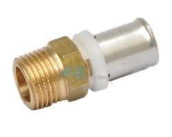 Art.555 &Uuml;bergang 1" AG x 26/3mm - Pressfitting