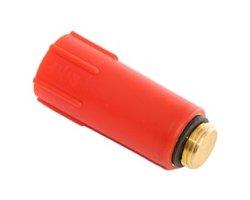 Art.564R Pr&uuml;fung-Stopfen Rot 1/2" (Pfropfen) AG Gewinde aus Messing