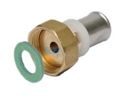 Art.571 Verschraubung flachd. 1/2" x 16/2mm - Pressfitting