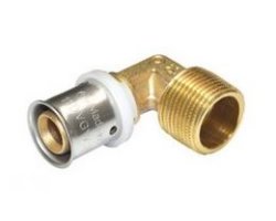 Art.582 Winkel 90&deg; 5/4" AG x 40/3,5mm - Pressfitting