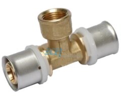 Art.592 T-St&uuml;ck 26/3mm x 3/4" IG x 26/3mm - Pressfitting
