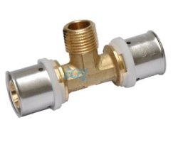 Art.593 T-St&uuml;ck 5/4" AG x 50/4mm - Pressfitting