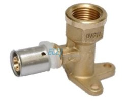 Art.596 Wandscheibe 3/4" h.52mm IG x 26/3mm - Pressfitting