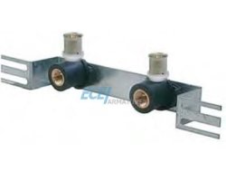 Art.599C Montageschiene mit Wandwinkel und Schallschutz 1/2" x 16/2mm - Pressfitting