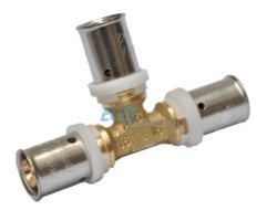 Art.590 T-St&uuml;ck mit gleichen Abg&auml;ngen 50/4 x 50/4 x 50/4mm - Pressfitting