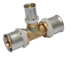 Art.590 T-St&uuml;ck Mittelabgang reduziert 32/3 x 26/3 x 32/3mm - Pressfitting