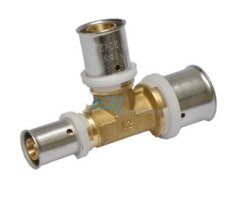Art.590 T-St&uuml;ck reduziert 32/3 x 32/3 x 20/2mm - Pressfitting