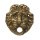 Art.N116 Lowenkopf Rosette Messing 1/2" (H140xB125xT32mm)