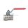 Art.216 Kugelhahn "VIENNA" 1" IG x IG Stahlgriff, voller Durchgang - Messing vernickelt